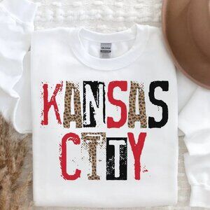 Kansas City Chiefs NFL Football Crewneck Sweatshirt Retro Fan Apparel 79